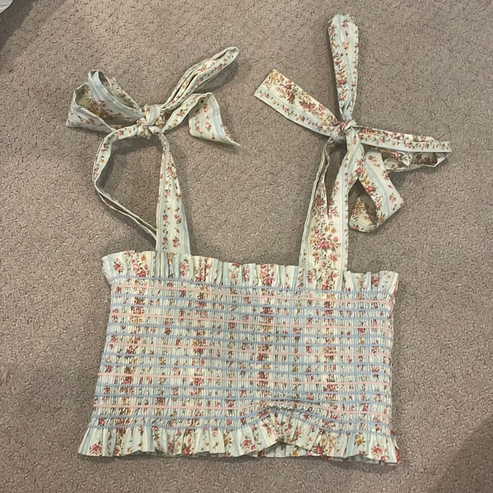 Petersyn floral crop top